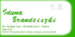 iduna brandeiszki business card
